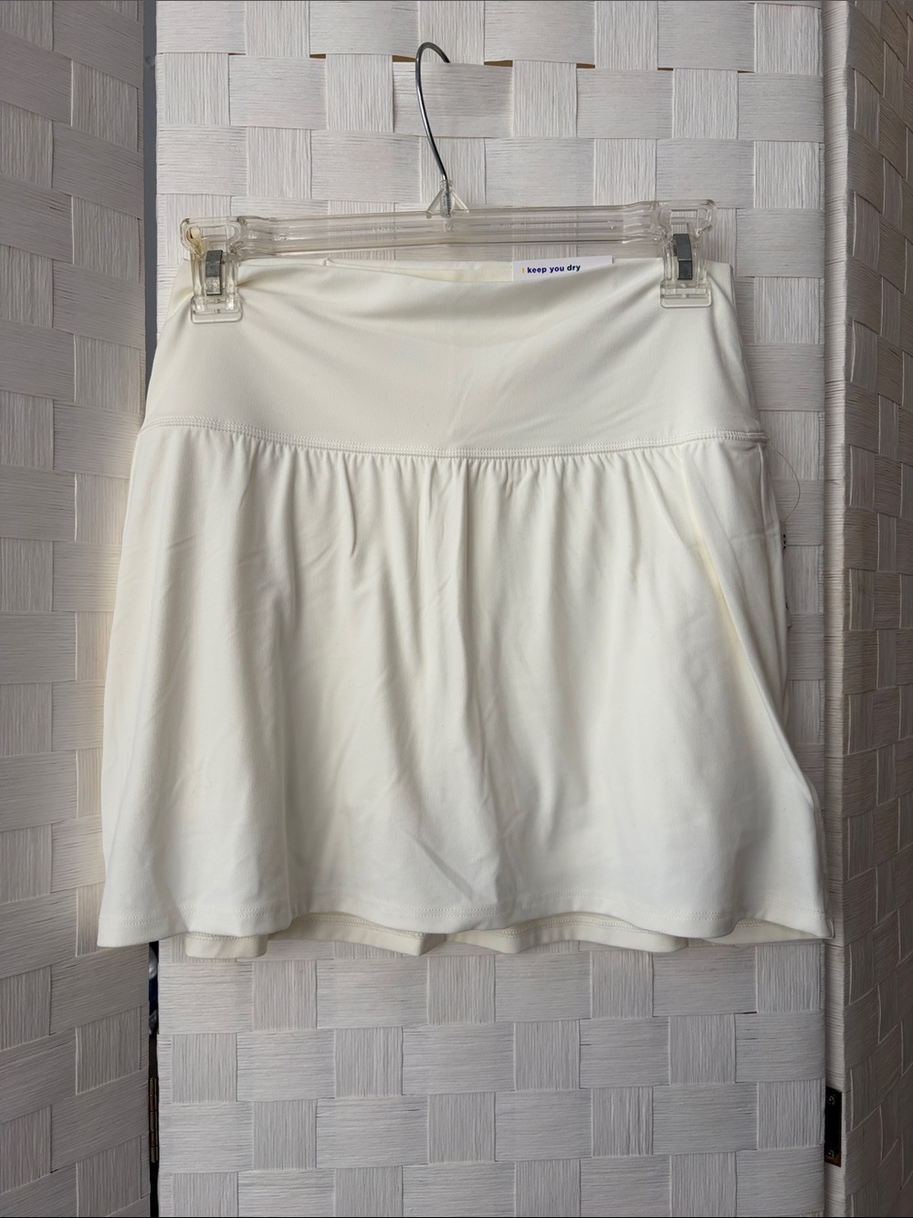 Old Navy Cream Circle Skirt with shorts